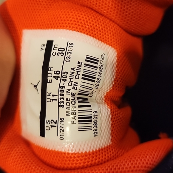 Jordan size 12 CP3 Blue shoes - Picture 8 of 8